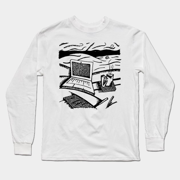 Tranquil - Inktober 2018 Long Sleeve T-Shirt by Aefe